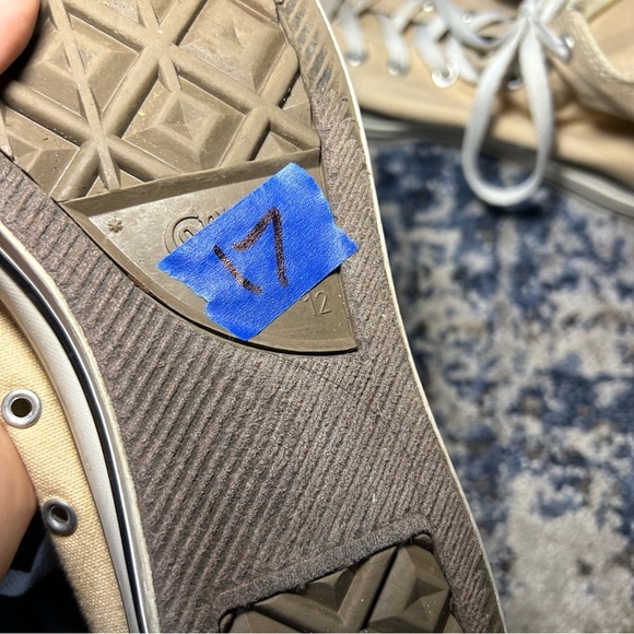 Converse All Star Chuck Taylor M12 Cream High Top Canvas Sneakers Size 12 Men’s - Picture 12 of 12